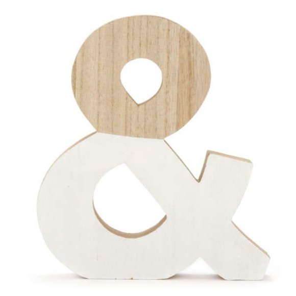 NEW-White Natural Wood Signs - Picture 2 of 2